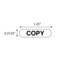 Nevs Information Labels - Copy 5/16" x 1-1/4" White w/Black X-0849 - alternate 2